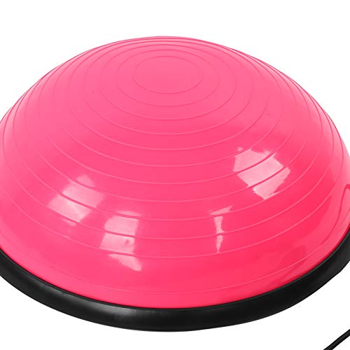 DAUERHAFT Equipado con 6 pies de Goma Antideslizantes, Media Pelota Resistente a Las caídas para Entrenamiento Central, para Ejercicios(Pink)