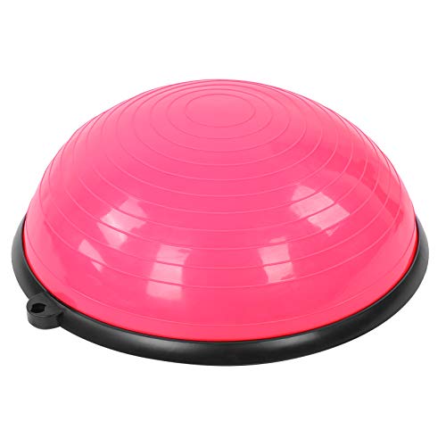 DAUERHAFT Equipado con 6 pies de Goma Antideslizantes, Media Pelota Resistente a Las caídas para Entrenamiento Central, para Ejercicios(Pink)