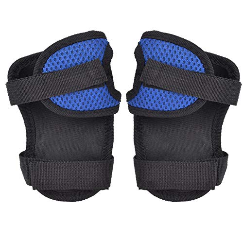 DAUERHAFT Equipo de protección Duradero para Patines de Ruedas Juego de Equipo de protección para Adultos Absorbe el Sudor, entusiastas del Patinaje Extremo, entusiastas del Patinaje(Blue)