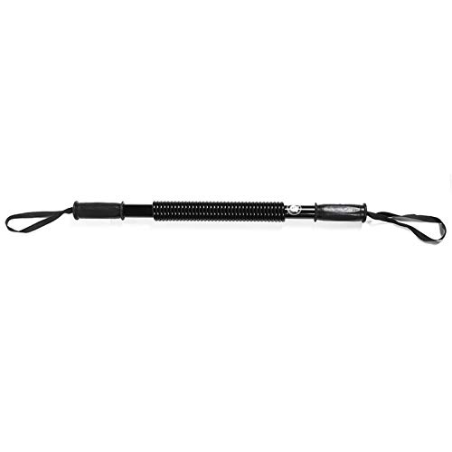 DAUERHAFT Expansor de Pecho Entrenador de Brazo de Resorte de Acero al Carbono Ejercicio Seguro Equipo de Fitness para Hombros(Black, 60KG)