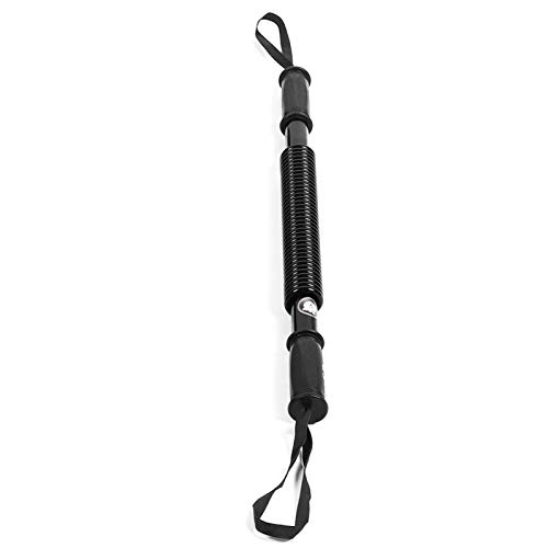 DAUERHAFT Expansor de Pecho Entrenador de Brazo de Resorte de Acero al Carbono Ejercicio Seguro Equipo de Fitness para Hombros(Black, 60KG)