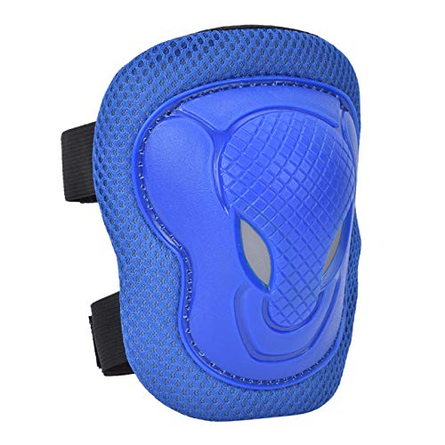 DAUERHAFT Juego de Equipo de protección Duradero para Adultos Juego de Equipo de protección para Patines de Ruedas, entusiastas del Patinaje Extremo, Adulto(Blue)