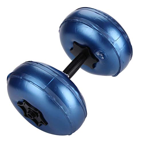 DAUERHAFT Mancuerna de Fitness Equipo de Ejercicio Ligero de Viaje Conveniente Barras llenas de Agua Respetuoso con el Medio Ambiente para Ejercicios de Brazos(Blue, 8-10kg)