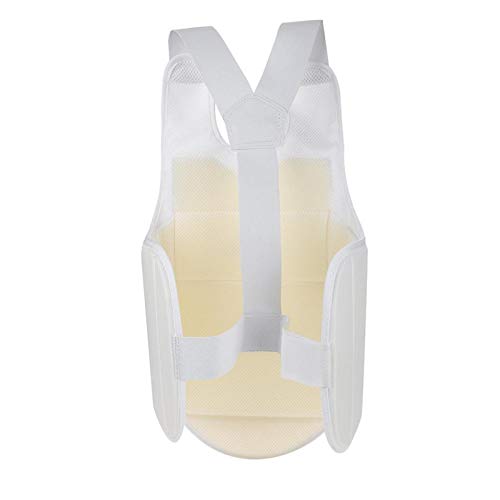 DAUERHAFT Protector de Pecho de Karate de Taekwondo, Chaleco Unisex para niños Adultos, Protector de Pecho de Boxeo para Karate, Uso cómodo y Transpirable, Protector de Pecho de diseño ergonómico(S)