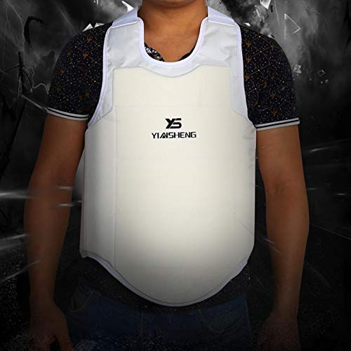 DAUERHAFT Protector de Pecho de Karate de Taekwondo, Chaleco Unisex para niños Adultos, Protector de Pecho de Boxeo para Karate, Uso cómodo y Transpirable, Protector de Pecho de diseño ergonómico(S) DAUERHAFT Protector de Pecho de Karate de Taekwondo, Chaleco Unisex para niños Adultos, Protector de Pecho de Boxeo para Karate, Uso cómodo y Transpirable, Protector de Pecho de diseño ergonómico(S)