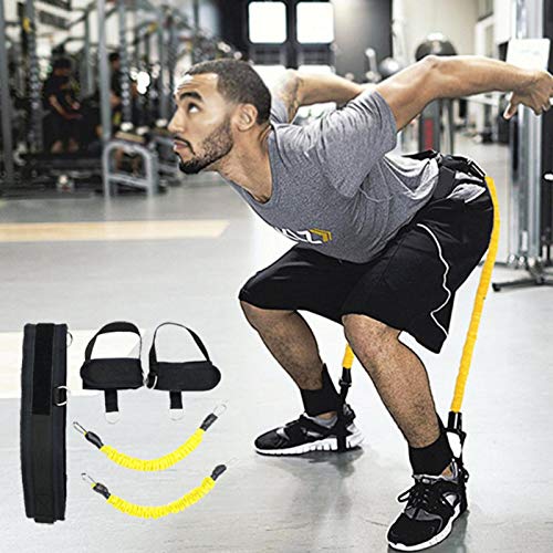DAUERHAFT Resistente al Desgaste Cuerda para Tirar Que rebota Entrenador de Salto Duradero Elástico, Baloncesto(Yellow) DAUERHAFT Resistente al Desgaste Cuerda para Tirar Que rebota Entrenador de Salto Duradero Elástico, Baloncesto(Yellow)