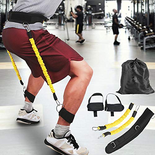 DAUERHAFT Resistente al Desgaste Cuerda para Tirar Que rebota Entrenador de Salto Duradero Elástico, Baloncesto(Yellow) DAUERHAFT Resistente al Desgaste Cuerda para Tirar Que rebota Entrenador de Salto Duradero Elástico, Baloncesto(Yellow)