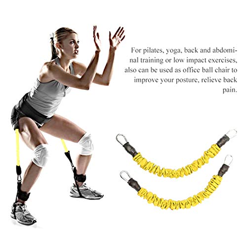 DAUERHAFT Resistente al Desgaste Cuerda para Tirar Que rebota Entrenador de Salto Duradero Elástico, Baloncesto(Yellow) DAUERHAFT Resistente al Desgaste Cuerda para Tirar Que rebota Entrenador de Salto Duradero Elástico, Baloncesto(Yellow)