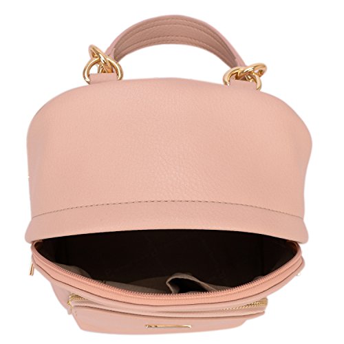 David Jones - Bolso Mochila Mujer Pequeña - Morral Cuero Piel PU Suave - Backpack Daypack Casual Mini Señora Niña - Bolsos de Mano Hombro Viaje Escolar Universidad Colegio Ocio Elegante Moda - Rosa David Jones - Bolso Mochila Mujer Pequeña - Morral Cuero Piel PU Suave - Backpack Daypack Casual Mini Señora Niña - Bolsos de Mano Hombro Viaje Escolar Universidad Colegio Ocio Elegante Moda - Rosa