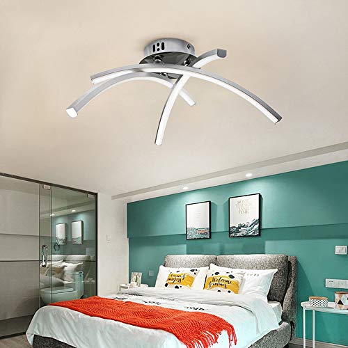 DAXGD Lámpara LED de techo, 21W Plafon LED de Techo Moderna, superficie en forma de horquilla para salón, dormitorio, escalera, pasillo, iluminación de techo, 220 V, Luz blanca fría DAXGD Lámpara LED de techo, 21W Plafon LED de Techo Moderna, superficie en forma de horquilla para salón, dormitorio, escalera, pasillo, iluminación de techo, 220 V, Luz blanca fría
