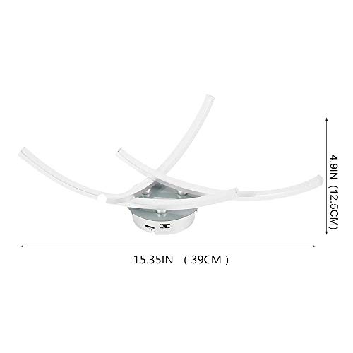 DAXGD Lámpara LED de techo, 21W Plafon LED de Techo Moderna, superficie en forma de horquilla para salón, dormitorio, escalera, pasillo, iluminación de techo, 220 V, Luz blanca fría DAXGD Lámpara LED de techo, 21W Plafon LED de Techo Moderna, superficie en forma de horquilla para salón, dormitorio, escalera, pasillo, iluminación de techo, 220 V, Luz blanca fría