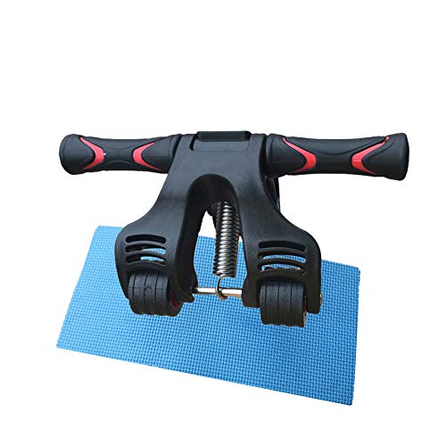 DAXINYANG Rodillo Plegable de la Rueda del Rodillo del músculo Abdominal de la Rueda Rueda Plegable Rodillo casero del Gimnasio para el Entrenamiento y el Entrenamiento de la Base con la Rodillera