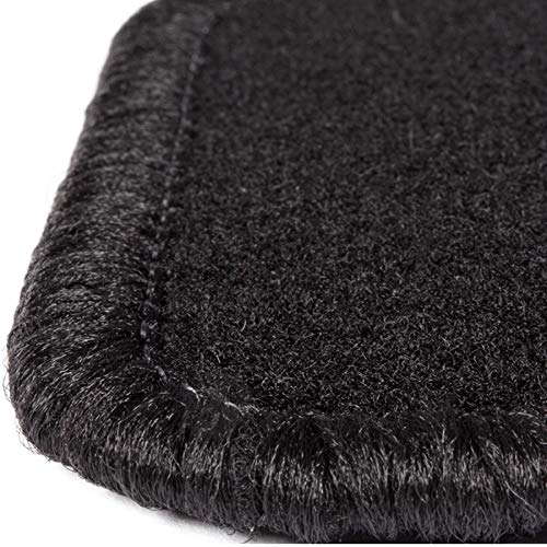 DBS Alfombrillas de Coche - A Medida - Alfombrillas para Coche - 4 uds. - Moqueta en Negro 600 g/m² - Modelo One - 1766283