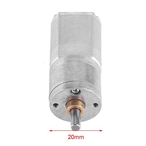 DC 12V Motor de Reduccin de Velocidad Motor de Engranaje de Turbina Motor de Reduccin de Alta Fuerza de Torsin con Dimetro Exterior 20MM 15/30/50/100/200RPM(12V 100RPM)