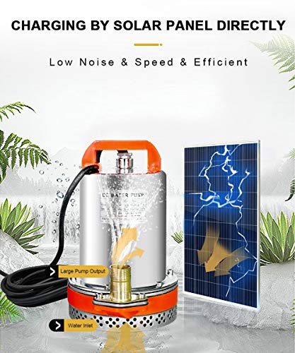 DC HOUSE - Sistema de Bombeo con energía Solar, Panel monocristalino + Bomba de Utilidad Sumergible + Controlador de 20 A para la irrigación del Agua DC HOUSE - Sistema de Bombeo con energía Solar, Panel monocristalino + Bomba de Utilidad Sumergible + Controlador de 20 A para la irrigación del Agua
