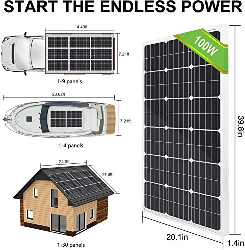 DC HOUSE - Sistema de Bombeo con energía Solar, Panel monocristalino + Bomba de Utilidad Sumergible + Controlador de 20 A para la irrigación del Agua