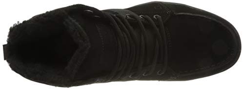 DC Shoes (DCSHI) Woodland-Sherpa Winter Boots for Men, Botas de Nieve Hombre, Black/Gum, 39 EU