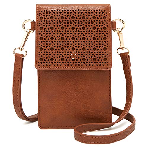 DCCN Bolso Bandolera móvil, Bolso pequeño Bandolera para Damas Mujeres Marrón DCCN Bolso Bandolera móvil, Bolso pequeño Bandolera para Damas Mujeres Marrón
