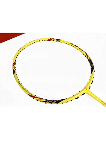 DDPD Bádminton Racket* Juego de Entrenamiento Profesional Fibra de Carbono Amateur Master Ball* Amarillo* A