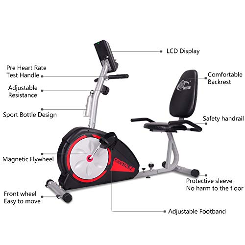 DD&QG Magnética Ciclismo Interior Bicicleta con Pulse Pantalla LCD Resistencia A 8 Niveles para Entrenamiento En Casa,Bicicleta Estática Reclinada para Adultos Personas Mayores DD&QG Magnética Ciclismo Interior Bicicleta con Pulse Pantalla LCD Resistencia A 8 Niveles para Entrenamiento En Casa,Bicicleta Estática Reclinada para Adultos Personas Mayores