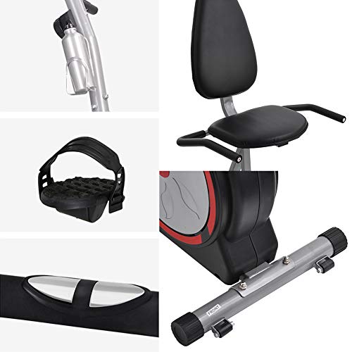 DD&QG Magnética Ciclismo Interior Bicicleta con Pulse Pantalla LCD Resistencia A 8 Niveles para Entrenamiento En Casa,Bicicleta Estática Reclinada para Adultos Personas Mayores