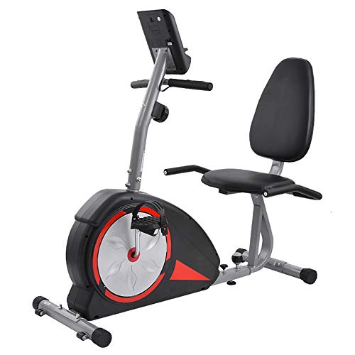 DD&QG Magnética Ciclismo Interior Bicicleta con Pulse Pantalla LCD Resistencia A 8 Niveles para Entrenamiento En Casa,Bicicleta Estática Reclinada para Adultos Personas Mayores