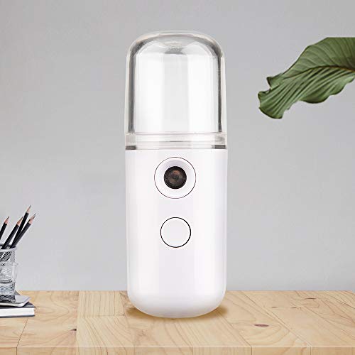 DDUUOO Niebla De Enfriamiento Recargable Eléctrica USB Mini Humidificador Facial Nano Mister Humidificador Extensiones De Pestañas Pulverizador Dispositivo Facial Blanco DDUUOO Niebla De Enfriamiento Recargable Eléctrica USB Mini Humidificador Facial Nano Mister Humidificador Extensiones De Pestañas Pulverizador Dispositivo Facial Blanco