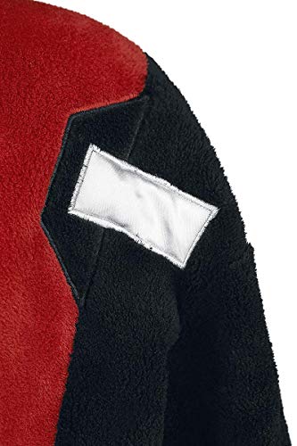 Deadpool Albornoz Logo 116cm Marvel Rojo Negro Deadpool Albornoz Logo 116cm Marvel Rojo Negro