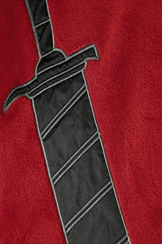 Deadpool Albornoz Logo 116cm Marvel Rojo Negro Deadpool Albornoz Logo 116cm Marvel Rojo Negro