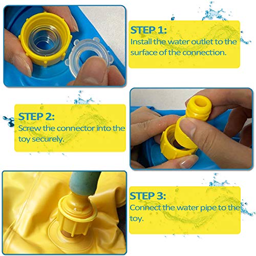 deAO Colchoneta Acuática Rociadora Splash Pad Alfombra de Juegos con Aspersores Incorporados para Juegos de Agua al Exterior, Jardín y Patio Actividad Infantil de Verano para Niños y Niñas (Azul) deAO Colchoneta Acuática Rociadora Splash Pad Alfombra de Juegos con Aspersores Incorporados para Juegos de Agua al Exterior, Jardín y Patio Actividad Infantil de Verano para Niños y Niñas (Azul)
