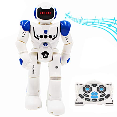 deAO RC Robot Programable, Inteligente e Interactivo con Sensor de Movimiento Acciones y Efectos Múltiples, Luz y Sonido