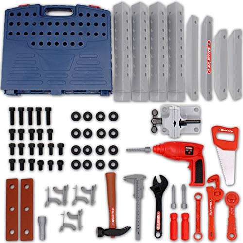 deAO Taller Mecánico Plegable Maletín Herramientas y Accesorios de Juguete Playset Portátil Juego de Imitación Conjunto Incluye 60 Accesorios y Taladro deAO Taller Mecánico Plegable Maletín Herramientas y Accesorios de Juguete Playset Portátil Juego de Imitación Conjunto Incluye 60 Accesorios y Taladro