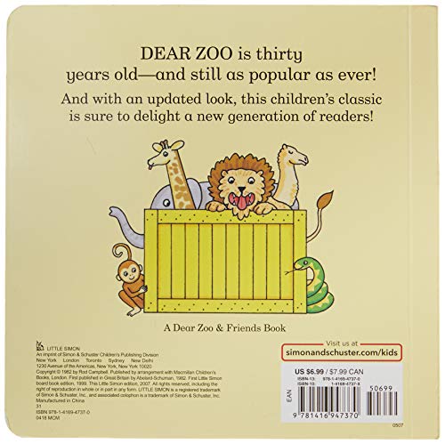 DEAR ZOO ANNIV/E 30/E-LIFT FLA: A Lift-The-Flap Book (Dear Zoo & Friends)