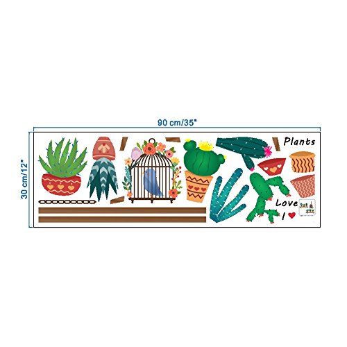 decalmile Cactus Plantas Pegatinas de Pared Vinilo Naturaleza Pegatinas Decorativos Adhesiva Pared Dormitorio Salón Habitación Infantiles decalmile Cactus Plantas Pegatinas de Pared Vinilo Naturaleza Pegatinas Decorativos Adhesiva Pared Dormitorio Salón Habitación Infantiles