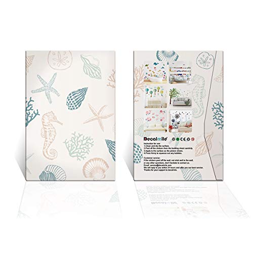 decalmile Pegatinas de Pared Conchas Marinas y Estrella de Mar Vinilos Decorativos Oceano Playa Adhesivos Pared Baño Ducha decalmile Pegatinas de Pared Conchas Marinas y Estrella de Mar Vinilos Decorativos Oceano Playa Adhesivos Pared Baño Ducha