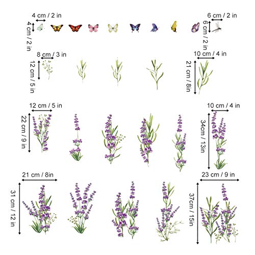 decalmile Pegatinas de Pared Flores de Lavanda Púrpura Vinilos Decorativos Hierba Rodapié Adhesivos Pared Dormitorios Salón Comedor Ventanas decalmile Pegatinas de Pared Flores de Lavanda Púrpura Vinilos Decorativos Hierba Rodapié Adhesivos Pared Dormitorios Salón Comedor Ventanas
