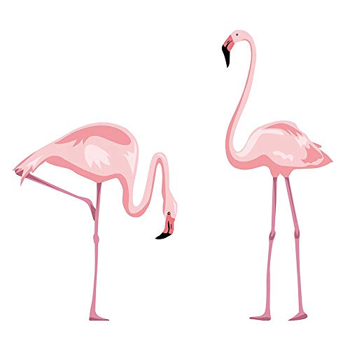 decalmile Rosado Flamencos Pegatina De Pared Pelar y Pegar Desmontable Adhesivos Pared Decorativos para Salón Dormitorio Habitación para Niños decalmile Rosado Flamencos Pegatina De Pared Pelar y Pegar Desmontable Adhesivos Pared Decorativos para Salón Dormitorio Habitación para Niños