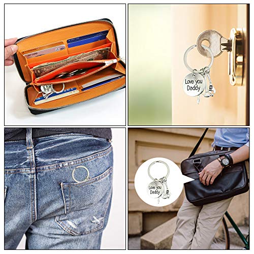 DECARETA Llavero Papá,Regalo para Papá con Palabras Significativas,Lavero Personalizado con Martillo, Llave, Destornillador,Ideal Como Regalo del Día del Padre y Cumpleaños del Padre(Plata) DECARETA Llavero Papá,Regalo para Papá con Palabras Significativas,Lavero Personalizado con Martillo, Llave, Destornillador,Ideal Como Regalo del Día del Padre y Cumpleaños del Padre(Plata)