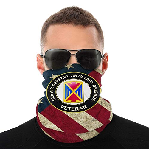 Décima Brigada De Artillería De Defensa Aérea Adulto Cuello Pañuelo Unisex Polainas De Cuello Lavable Pasamontañas Viento Polvo Prueba Bufanda Facial para Partido,Yoga,Motocicleta