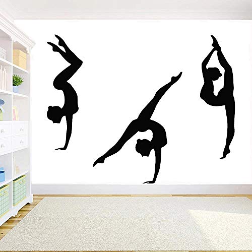 Decoración de gimnasio de pared de gimnasia un papel pintado de vinilo de pared de gimnasia rítmica deportiva para decoración de dormitorio Decoración de gimnasio de pared de gimnasia un papel pintado de vinilo de pared de gimnasia rítmica deportiva para decoración de dormitorio
