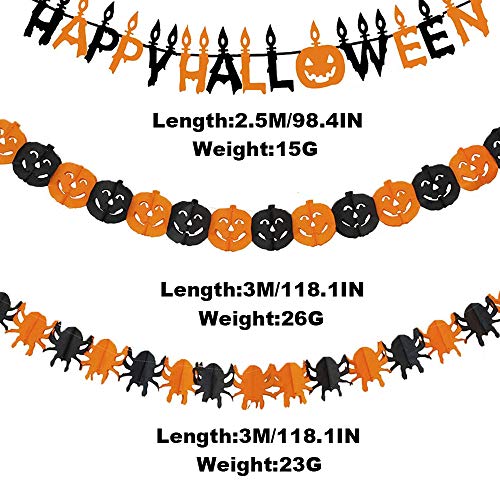 Decoración de Halloween, Bst4U Pancarta de Letras, Pancarta de Calabaza, Pancarta de ArañA, Tela Negra, TelarañA, Globo, Mago de Gato Negro, Accesorio para Fotos (42 Piezas) Decoración de Halloween, Bst4U Pancarta de Letras, Pancarta de Calabaza, Pancarta de ArañA, Tela Negra, TelarañA, Globo, Mago de Gato Negro, Accesorio para Fotos (42 Piezas)
