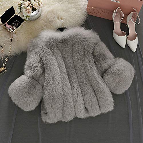 DEELIN Chaqueta De La Felpa De Las Mujeres, Invierno De Color SóLido Moda Cute Chaqueta De Piel Corta Costura SintéTica Abrigo De Piel DEELIN Chaqueta De La Felpa De Las Mujeres, Invierno De Color SóLido Moda Cute Chaqueta De Piel Corta Costura SintéTica Abrigo De Piel