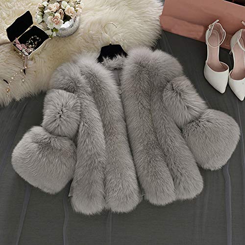 DEELIN Chaqueta De La Felpa De Las Mujeres, Invierno De Color SóLido Moda Cute Chaqueta De Piel Corta Costura SintéTica Abrigo De Piel DEELIN Chaqueta De La Felpa De Las Mujeres, Invierno De Color SóLido Moda Cute Chaqueta De Piel Corta Costura SintéTica Abrigo De Piel