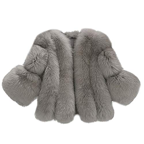 DEELIN Chaqueta De La Felpa De Las Mujeres, Invierno De Color SóLido Moda Cute Chaqueta De Piel Corta Costura SintéTica Abrigo De Piel DEELIN Chaqueta De La Felpa De Las Mujeres, Invierno De Color SóLido Moda Cute Chaqueta De Piel Corta Costura SintéTica Abrigo De Piel