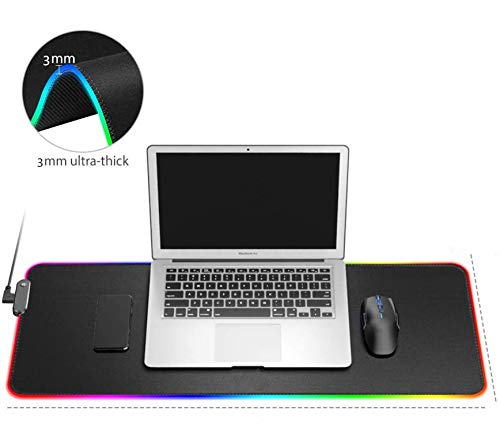 DEESYG RGB Alfombrilla de Ratón Gaming -XXL (800 x 300 x 3mm),12 Modos Efectos de Luces,Superficie Texturizada Suave y Base Antideslizante para Gamers,PC y Portátil -Logotipo del águila de Andorra DEESYG RGB Alfombrilla de Ratón Gaming -XXL (800 x 300 x 3mm),12 Modos Efectos de Luces,Superficie Texturizada Suave y Base Antideslizante para Gamers,PC y Portátil -Logotipo del águila de Andorra