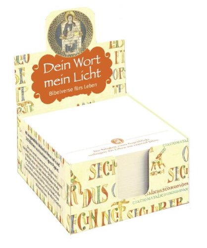 Dein Wort - mein Licht: Bibelverse fürs Leben. 300 Notizblätter mit 48 verschiedenen Sprüchen in farbiger Pappbox