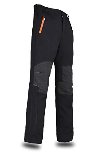 DEKINMAX Pantalones de senderismo para hombre, resistentes al agua, pantalones de softshell, para exteriores, resistentes al viento, impermeables, cálidos, para esquí y trekking.