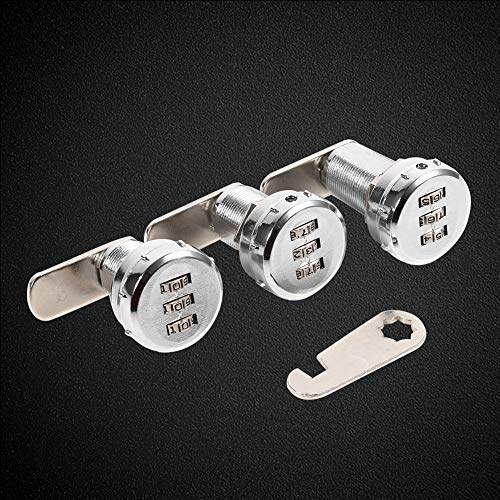 Delaman Cerradura de Combinación de 3 Dígitos - Cerradura de Codificación Lock para Buzón de Cajón del Gabinete (tamaño : 3# Coded Lock for 17~23mm)