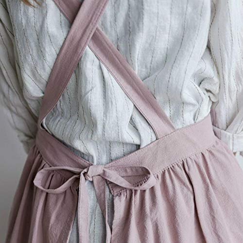 Delantal Delantal Sin Mangas De Algodón Y Lino, Paño De Cocina para Cocinar, Lindos Delantales Antiincrustantes para Adultos, Sarong De Cocina, Harina De Avena