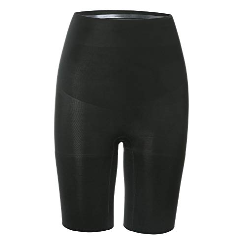 DELIMIRA Faja Reductora Ropa Interior Cintura Alta Pantalones Moldeadores para Mujer Negro 46